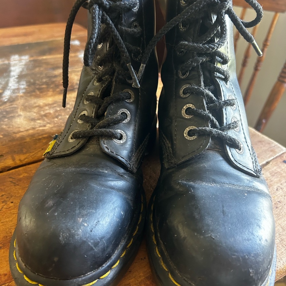 Steel-toe Dr. Martens